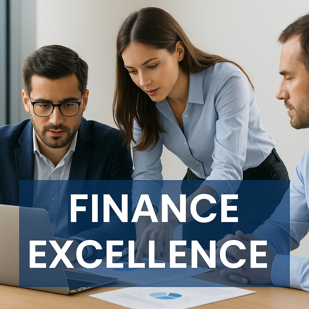 Team arbeitet an Finanz- und KPI-Dashboard